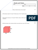 Density and Volume