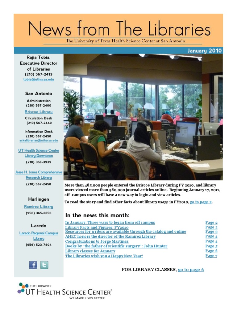 January 2010 Library News Update | PDF | Library And Museum