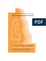 Results For Screening in The First Trimester: "Screen Positive For Trisomy 18"