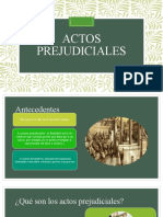 Actos Prejudiciales