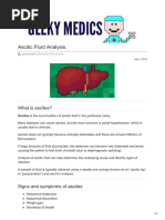 Ascitic Fluid Analysis