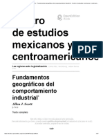 Fundamentos Geográficos Del Comportamiento Industrial