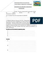 DEMUNA Huachocolpa acta de visita protección niños