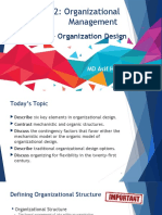 MGT 212: Organizational Management: MID 2 LT 4-Organization Design