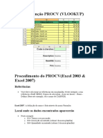 Tutorial Função PROCV