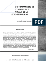 Cátedra Diagnóstica y Tratamiento de las Dificultades en el Aprendizaje de la Lecto-escritura I  I PARTE(1) (1).pdf