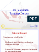 Aksi Pelayanan Tanggap Darurat: Januari 2016