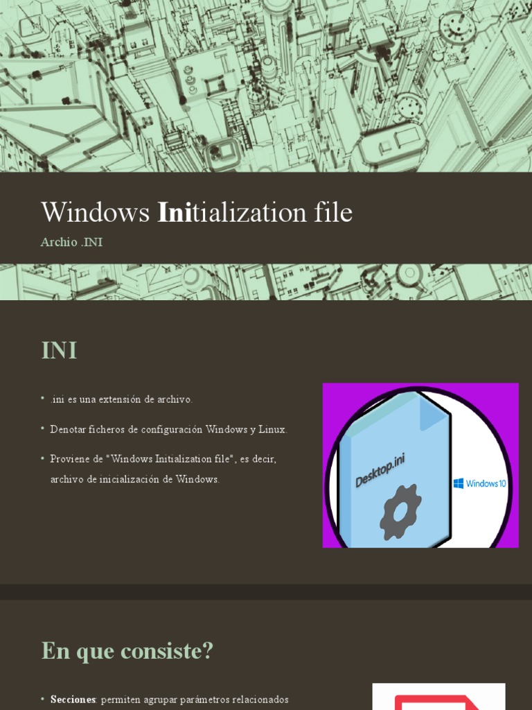 Windows Initialization File: Archio .INI | PDF