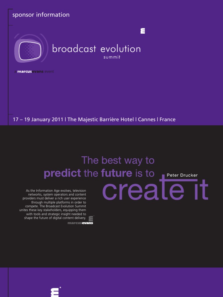 Broadcast Evolution 2011 Pdf Television Broadcasting