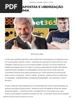 Bookmakers e a uberização da economia - La Trivial