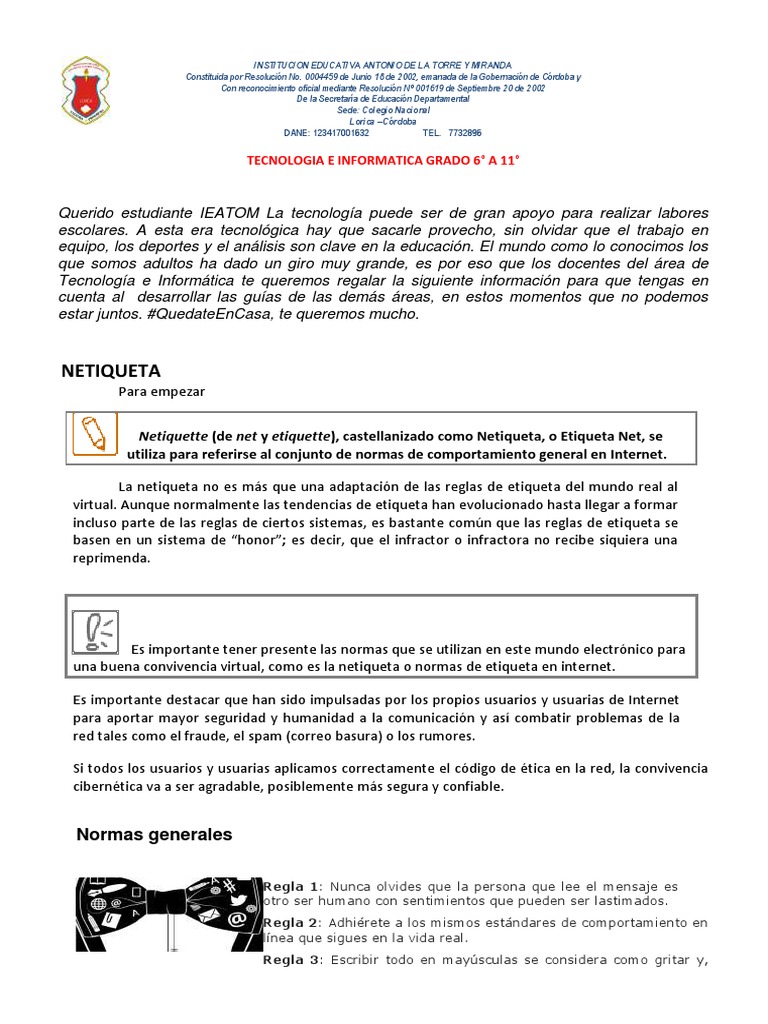 Guia de Tecnologia e Informatica PDF | PDF | Comunicación | Internet