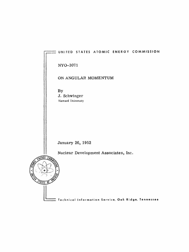 Angular Momentum in Quantum Mechanics | PDF | Spin (Physics) | Rotation