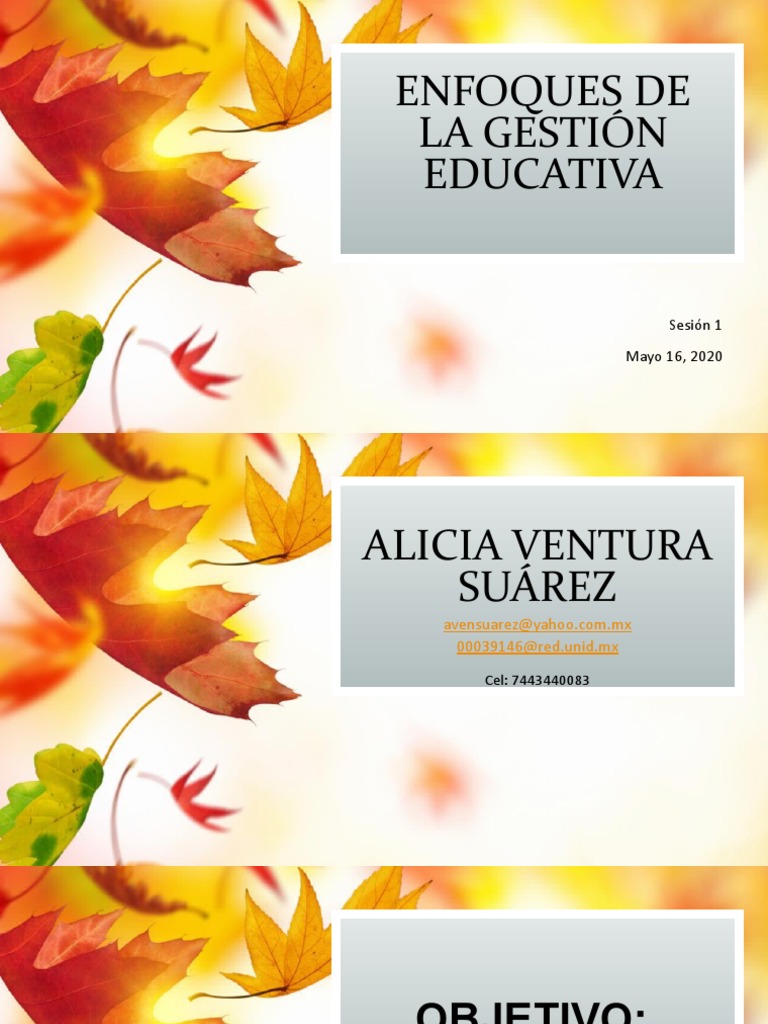 Enfoques de la Gestión Educativa | PDF | Planificación | Conceptos ...