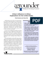 Peter Brooks y Ji Hye Shin:China’s Influence in Africa: Implications for the United States