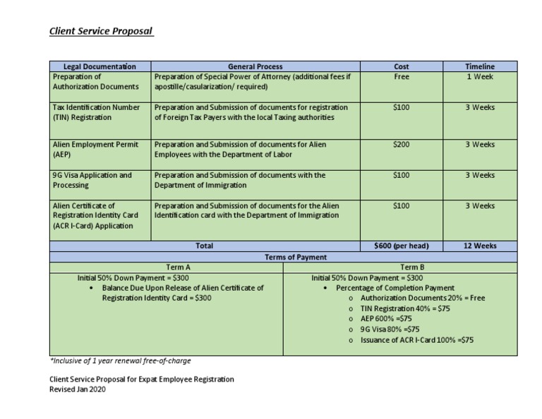 Client Service Proposal | PDF
