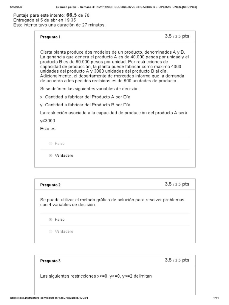 Examen Parcial - Semana 4 - INV - PRIMER BLOQUE-INVESTIGACION DE ...