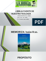 La Biblia Fuente de Nuestra Teología