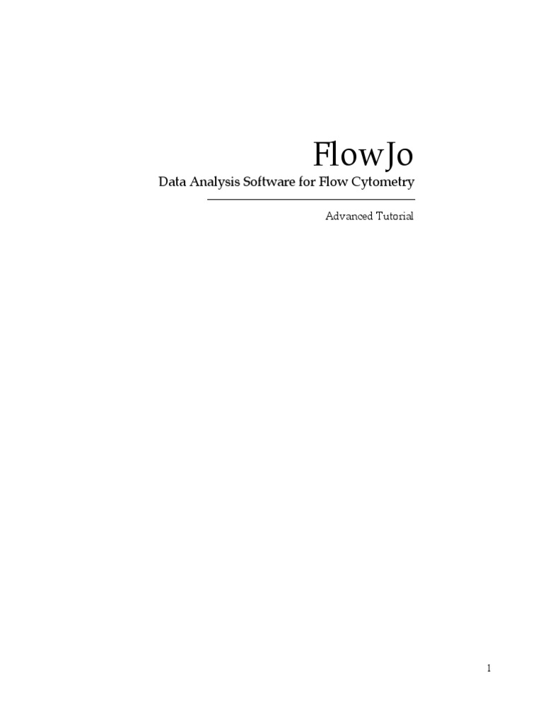 FlowJo Advanced Tutorial PDF PDF Data Analysis World Wide 