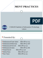 Management Practices: Comsats Institute of Information Technology, Lahore