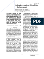 Fingerprint Verification Based On Gabor Filter Enhancement