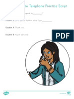 Answering The Telephone Practice Script PDF