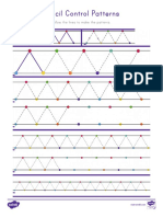 Pencil Control Patterns Activity Sheets PDF