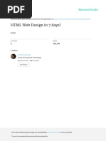 HTML Web Design in 7 Days PDF