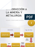 Introducción a la minería y metalurgia: procesos de conminución