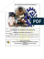 Competency-Based Learning Materials: Information and Communication Technology Computer Hardware Servicing NC Ii