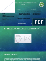 5.8 TRABAJO REAL DEL COMPRESOR