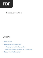 Recursive function