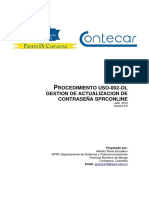 Procedimiento USO-002-OL Actualización de Contraseña PDF