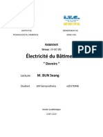 Électricité Du Bâtiment: " Devoirs "