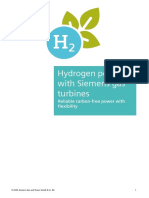 Hydrogen Power With Siemens Gas Turbines