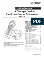 TENS Therapy Device Electronic Nerve Stimulator: Instruction Manual
