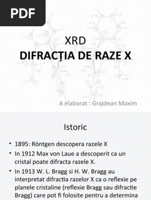 Difractia De Raze X Grajdean Maxim Ppt