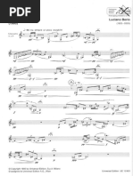 Berio Sequenza Ix A For Solo Clarinet | PDF