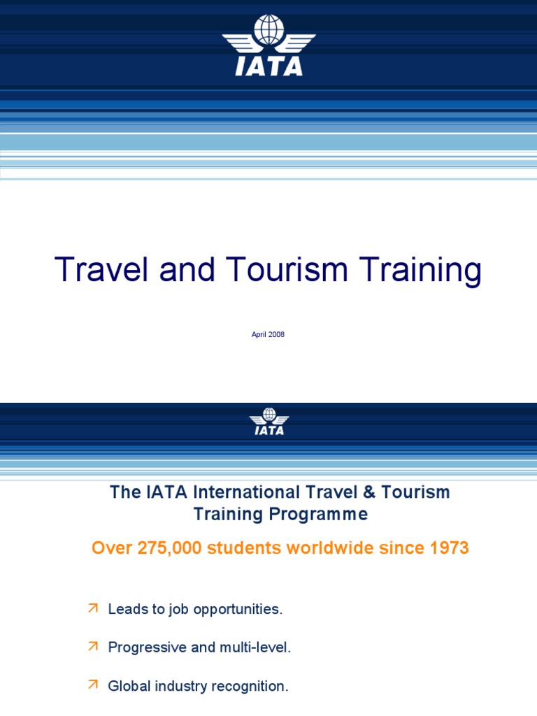 IATA Travel & Tourism Training Program | PDF | Tourism | Service Industries
