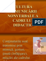 Cultura Comunicării Nonverbale A Cadrului Didactic