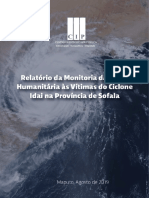 Relatório sobre a gestão da ajuda humanitária após o ciclone Idai em Sofala