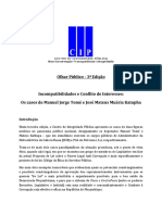 129 Olhar Público N º 3 Incompatibilidades e Conflito de Interesses