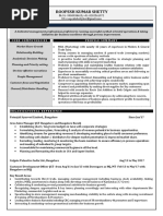 Roopesh Kumar Shetty: Core Competencies Profile Summary