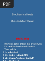 Biochemical Tests: Shafie Abdulkadir Hassan