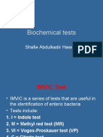 Biochemical Tests: Shafie Abdulkadir Hassan