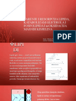 Varenje I Resorpcija Lipida, Katabolizam Glicerola I Fosfolipida I - Oksidacija Masnih Kisjelina
