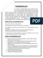 Objectives of Epidemiology