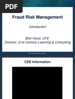 Fraud Risk Management: © 2018 Association of Certified Fraud Examiners, Inc