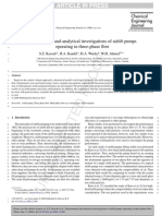 Uncorrected Proof: Experimental and Analytical Investigations of Airlift Pumps Operating in Three-Phase Flow