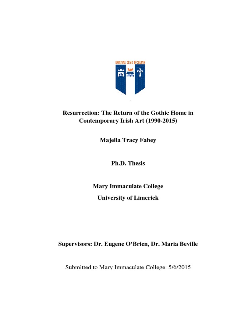 Fahy Majella Tracy 2015 Resurrection The Return of The Gothic  