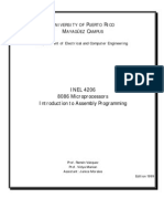 U P R M C: INEL 4206 8086 Microprocessors Introduction To Assembly Programming